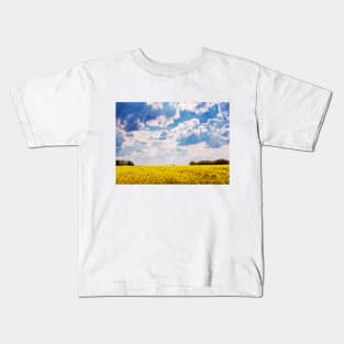 Flower Field (Warm) Kids T-Shirt